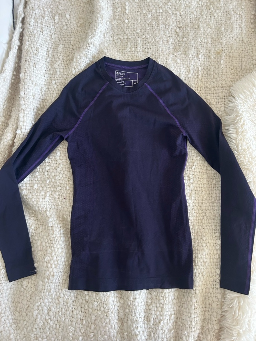 Figs Women’s Salta Underscrub Top in Dark Purple XS